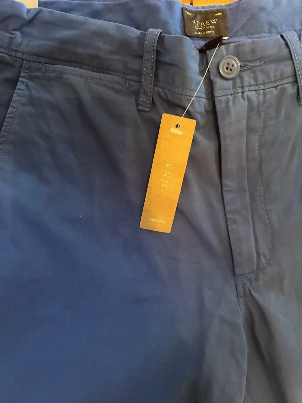 J Crew Men's Blue Chino Pants - Classic Straight Fit